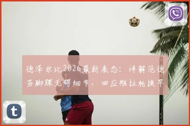 德泽尔比2026最新表态：详解范德芬脚踝无碍细节，回应维拉轮换早有准备